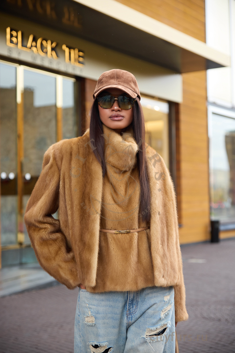 манишка из меха импортной норки, premium collection — золотая (gold) (4) манишка из меха импортной норки, premium collection — золотая (gold) (4)